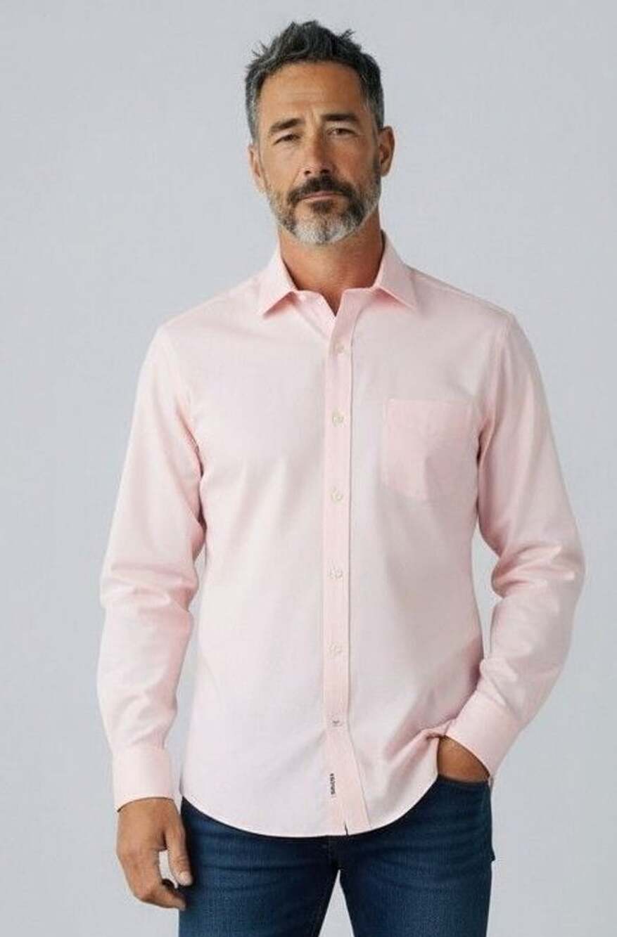 Brooks Brothers 1818 Regent Fit Non-Iron Pink Dress Shirt 17.5-4/5(XL)